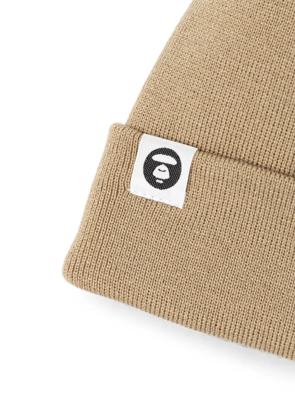 AAPE BY *A BATHING APE Muts met geborduurd logo Beige