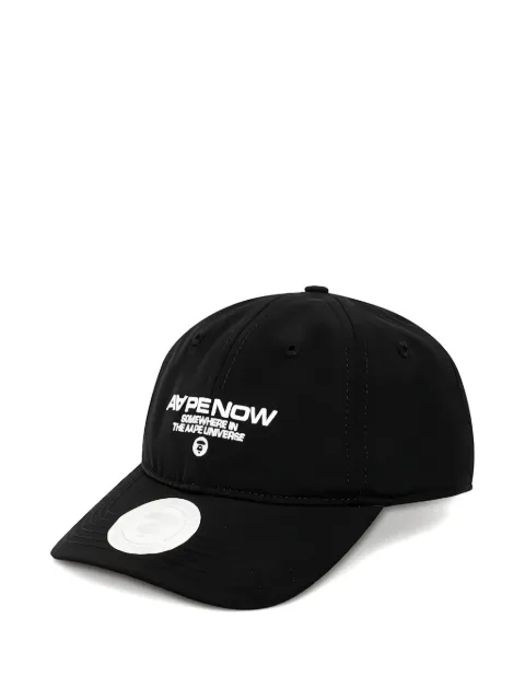 AAPE BY *A BATHING APE® Now logo-embroidery baseball cap