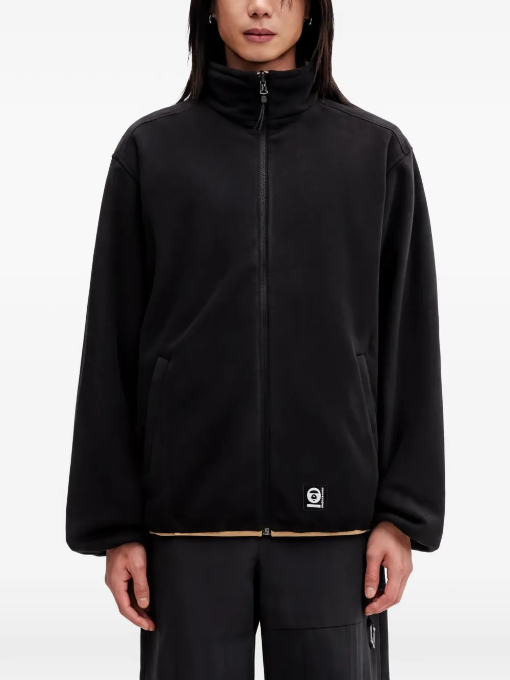 AAPE BY *A BATHING APE Omkeerbaard trainingsjack Beige