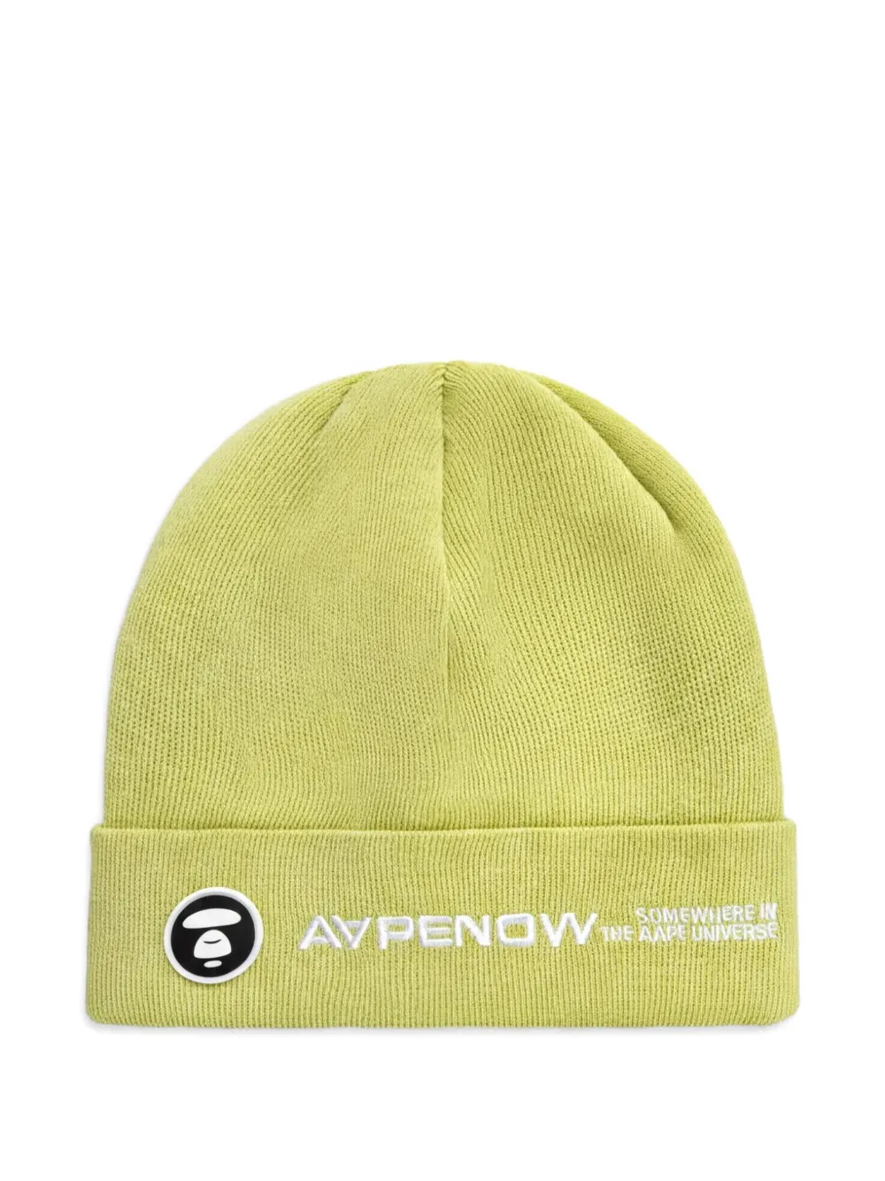 AAPE BY *A BATHING APE® logo-embroidered beanie hat - Verde