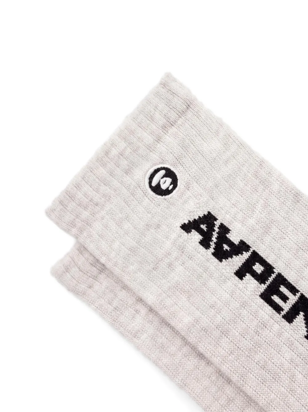 AAPE BY *A BATHING APE Ribgebreide sokken Grijs