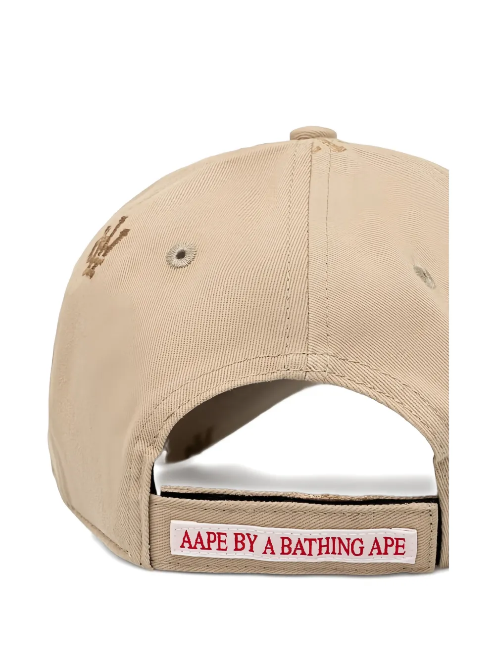 Aape By A Bathing Ape Main Embroidered Cap In Brown