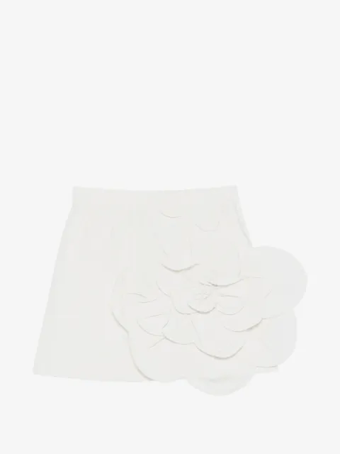 Douuod Kids floral-appliqué skirt