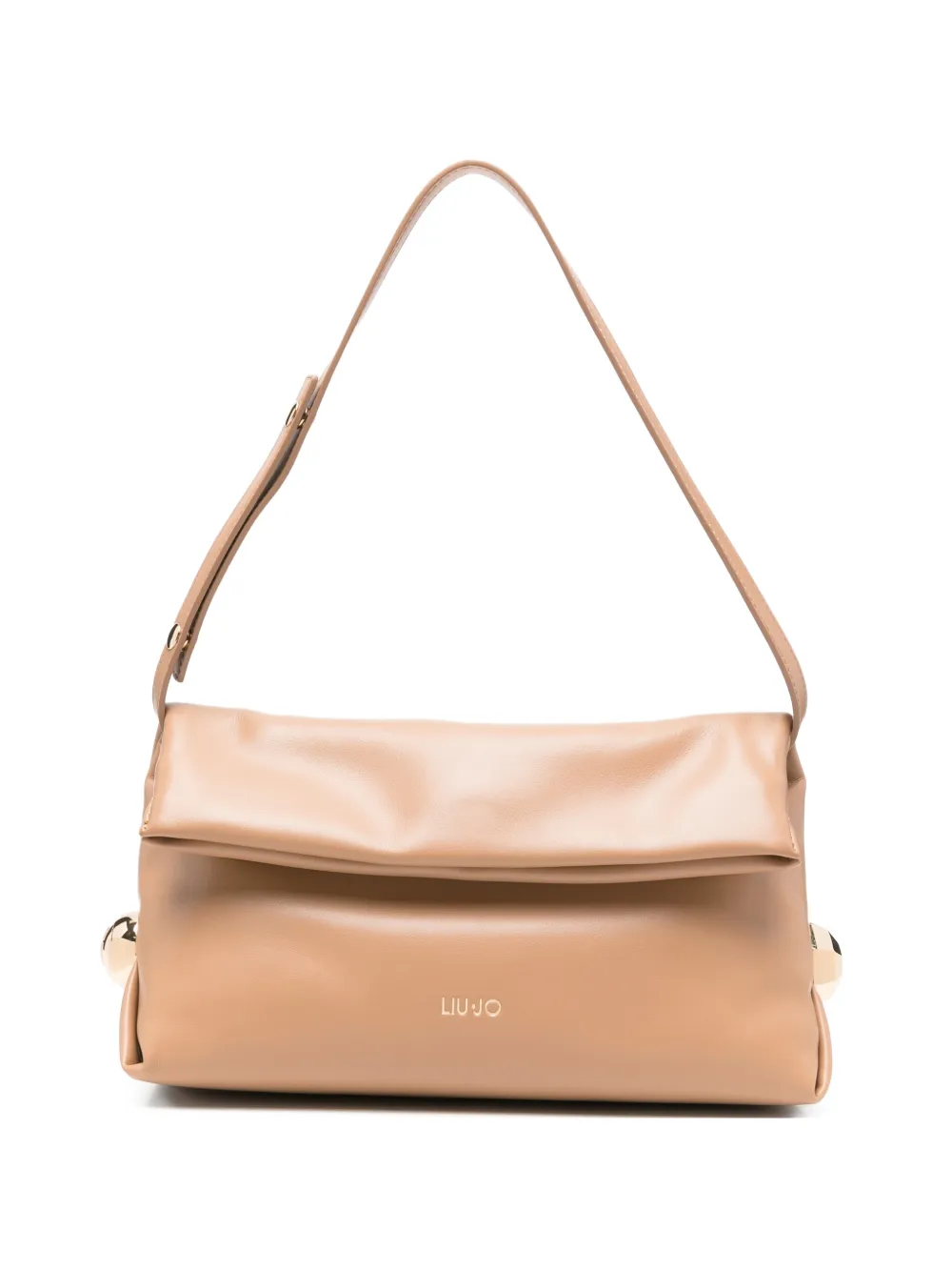LIU JO Borsa a spalla con logo - Toni neutri