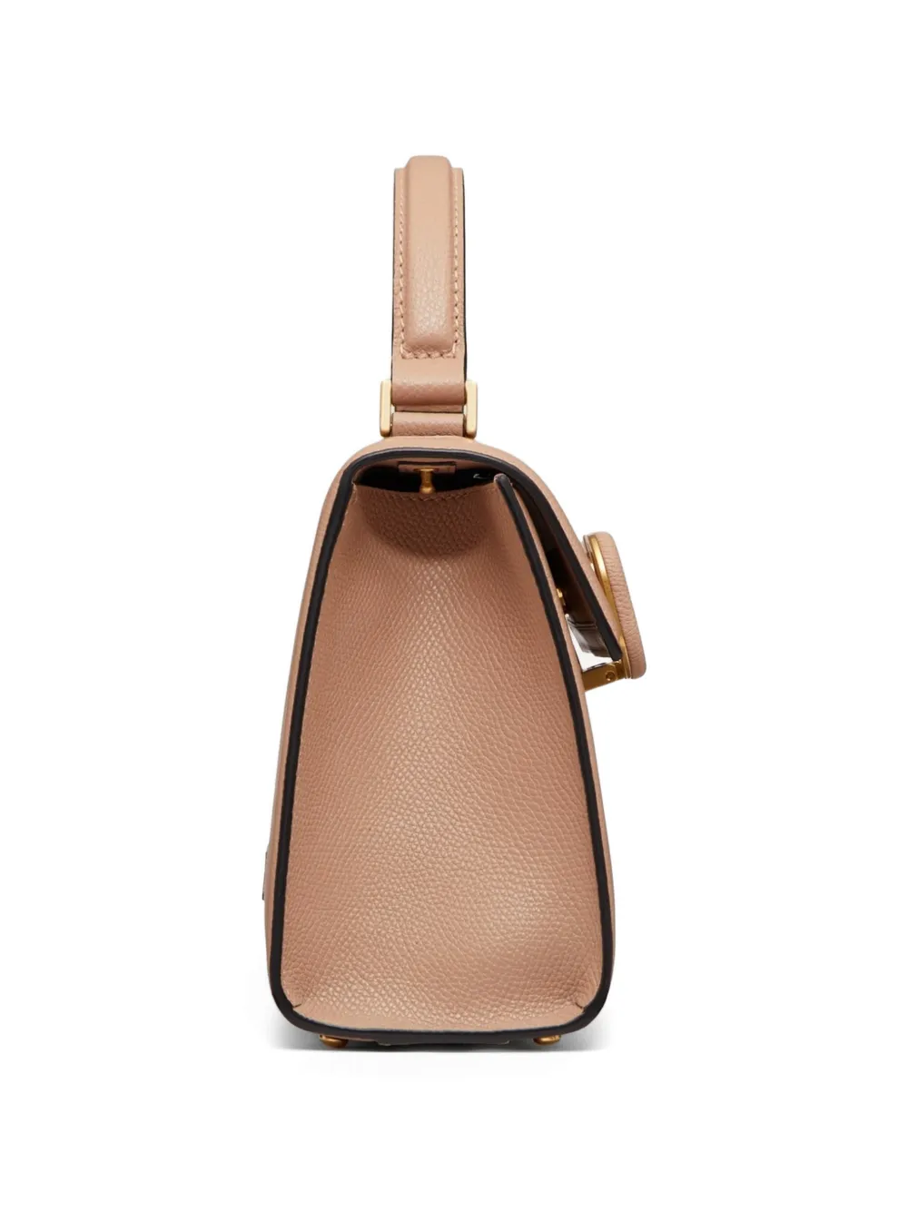 Valentino Garavani Vsling kleine handtas van korrelig kalfsleer Beige