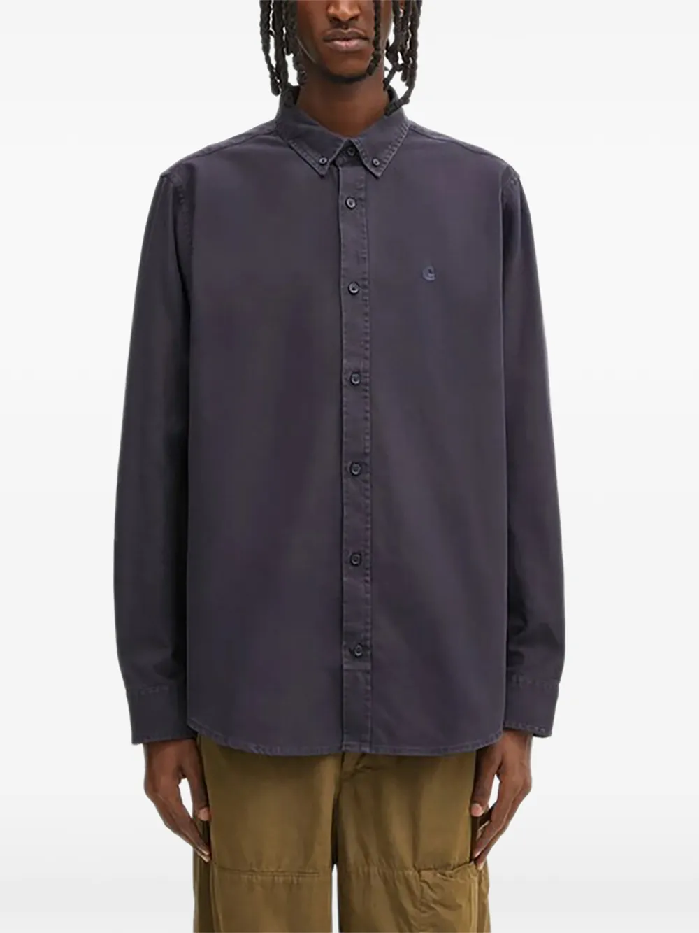 Carhartt WIP Camicia Bolton con logo - Blu