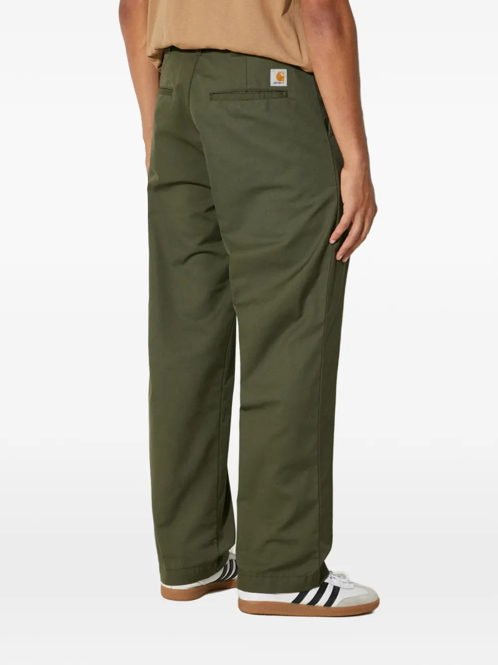 Carhartt WIP Broek met logopatch Groen