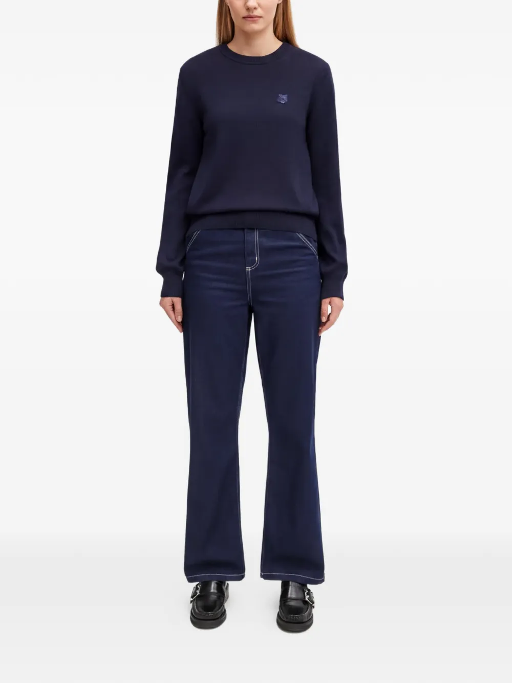 Carhartt WIP Simple flared jeans met contrasterend stiksel Blauw