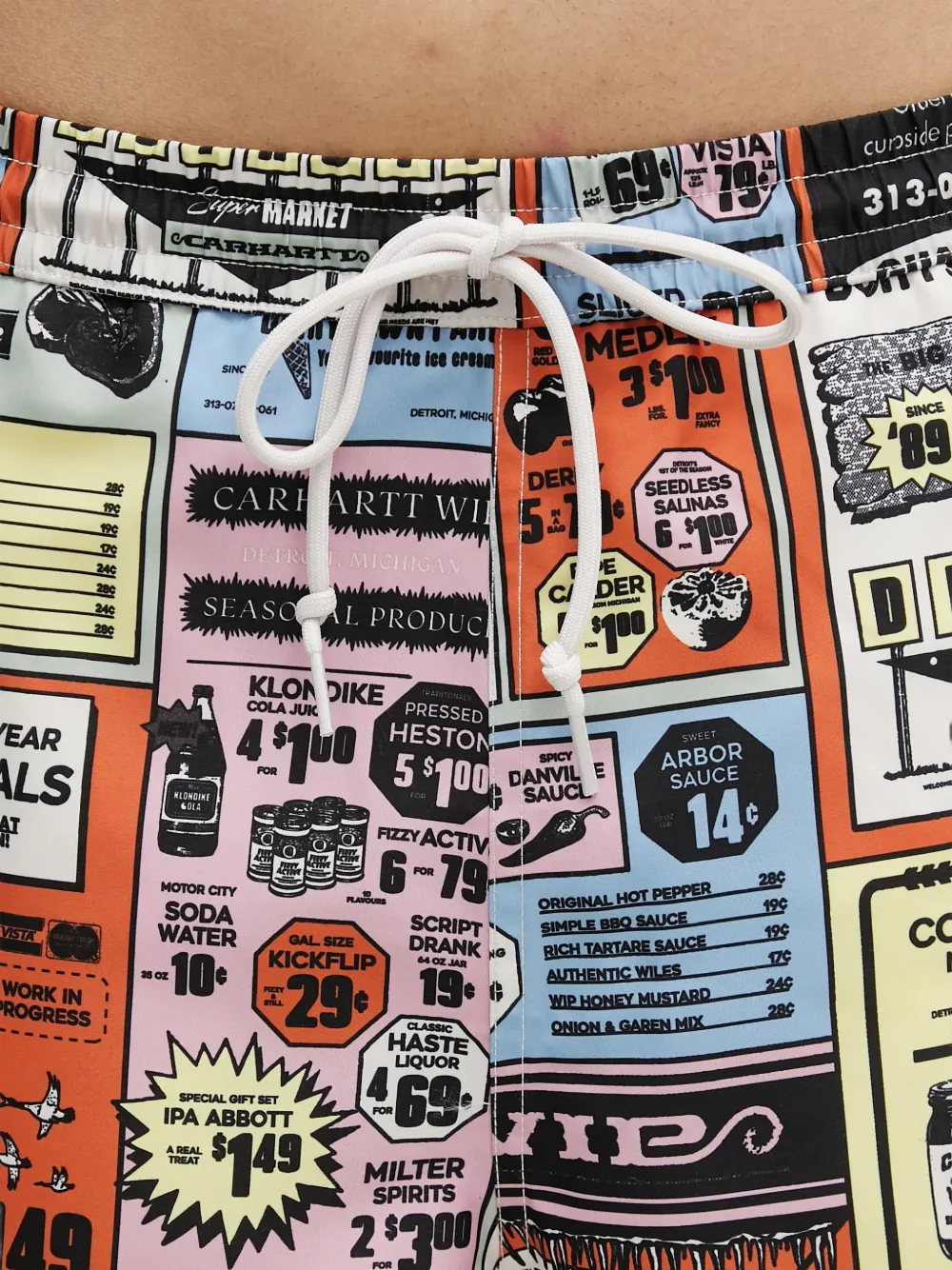 Carhartt WIP Zwembroek met grafische print Oranje