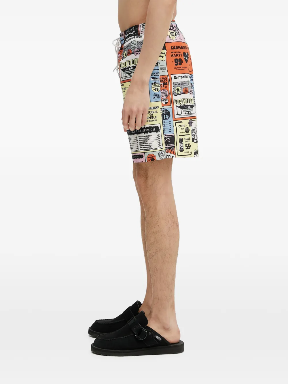 Carhartt WIP Zwembroek met grafische print Oranje