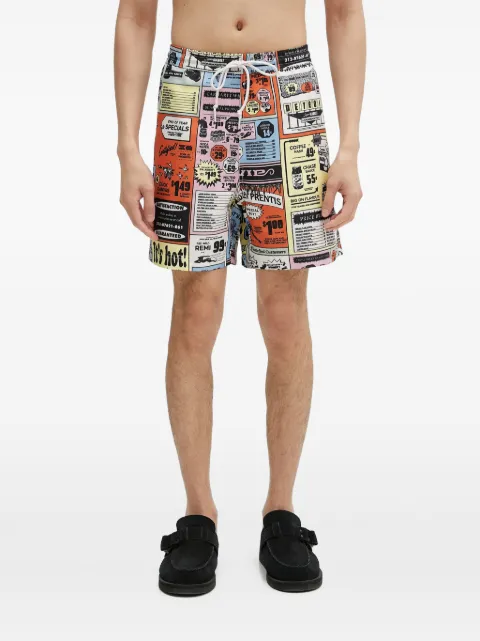 Carhartt WIP shorts de playa con estampado gráfico