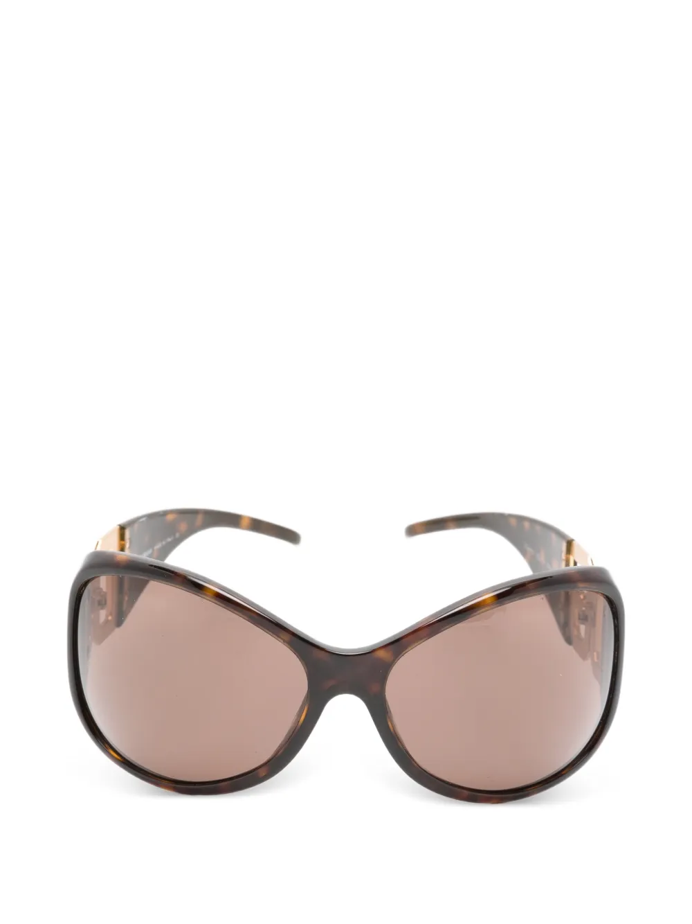 Dolce & Gabbana Pre-Owned Occhiali da sole oversize anni 2000 - Marrone