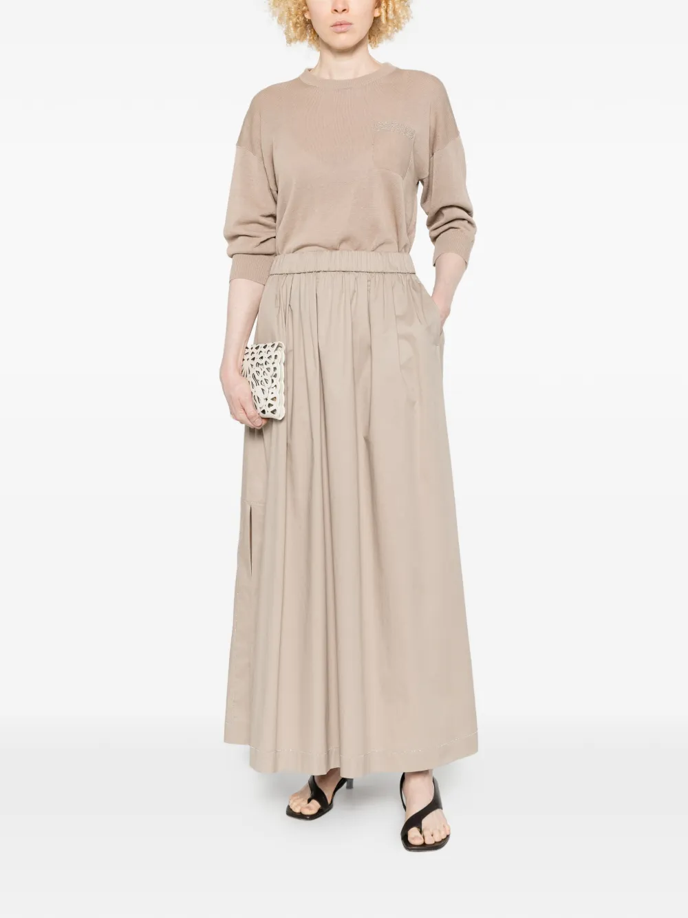  Peserico Embellished Sweater - Neutrals 