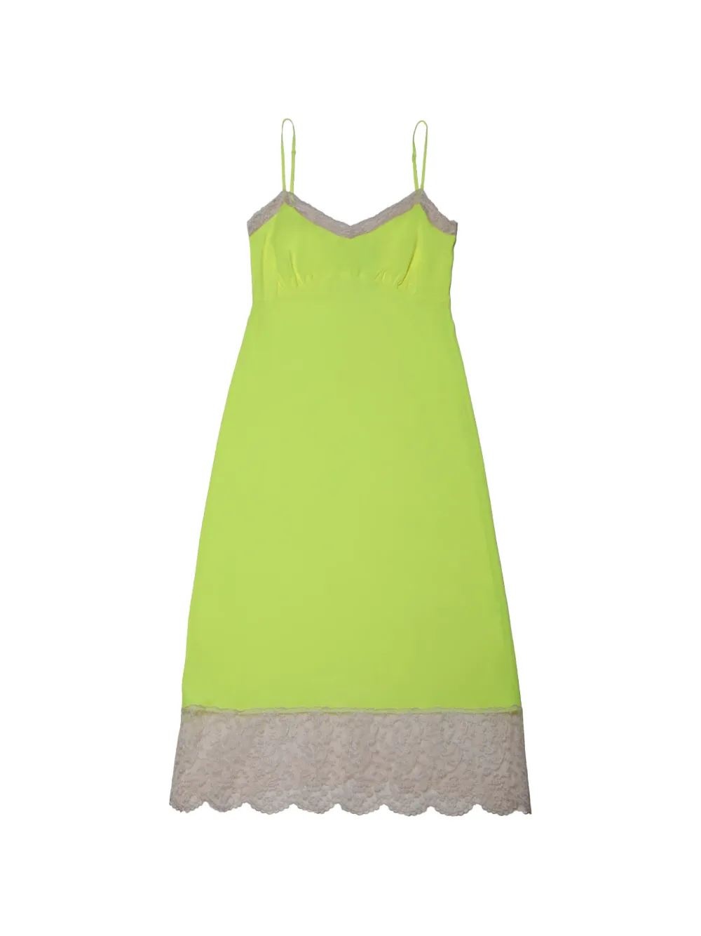 Simone Rocha lace-trim midi dress - Verde