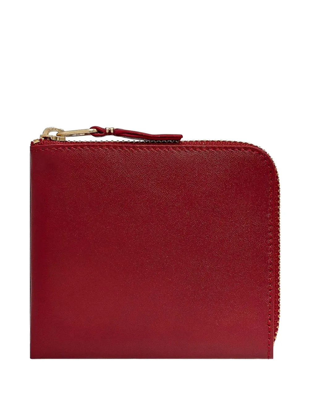 Comme Des Garçons Wallet zip leather wallet - Rosso