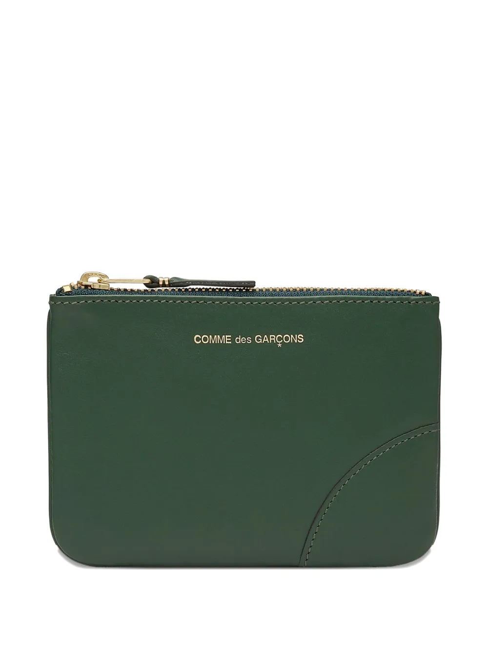 Comme Des Garçons Wallet logo-stamp wallet - Verde