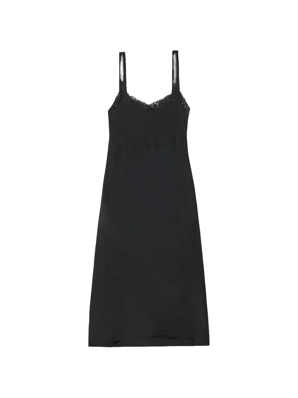 Simone Rocha Bow Sash midi-jurk met kant Zwart