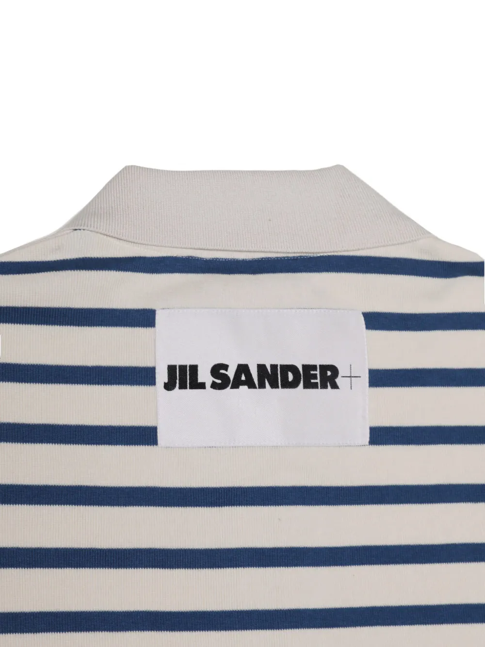 striped half-zip polo shirt