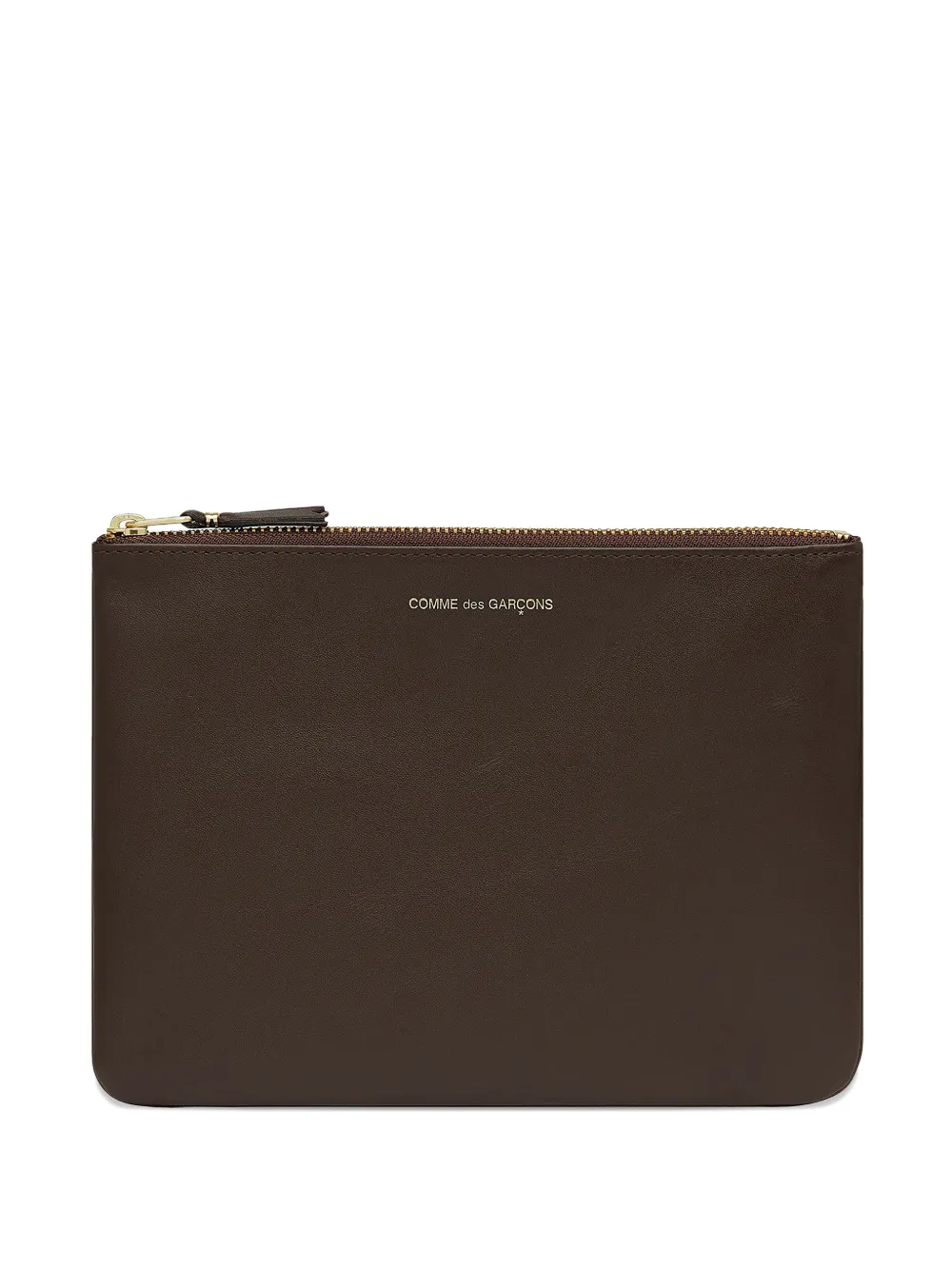 Comme Des Garçons Wallet zip logo wallet - Marrone