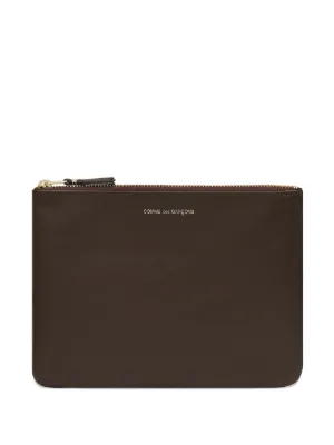 Comme Des Garçons Wallet ファスナー財布 | ブラウン | FARFETCH JP