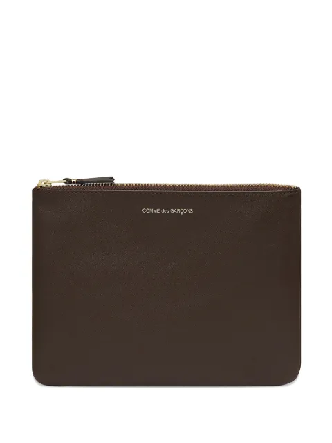 Comme Des Garçons Wallet zip logo wallet