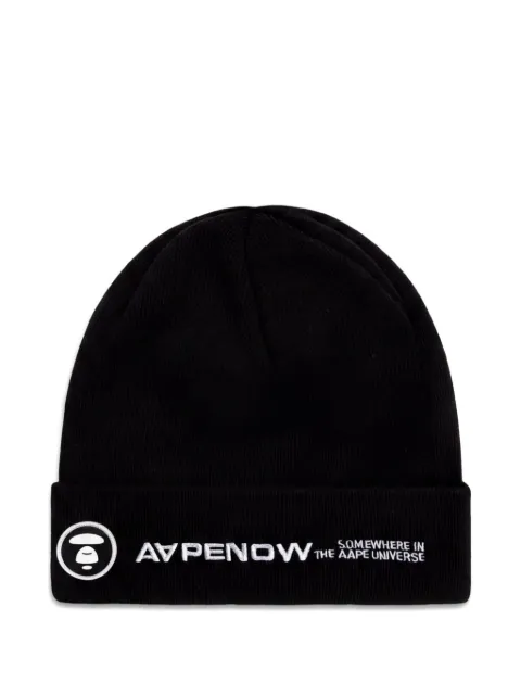 AAPE BY *A BATHING APE® logo-embroidered beanie hat
