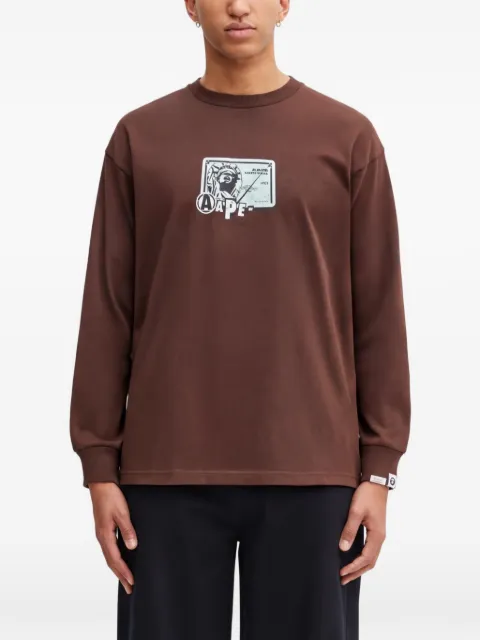 AAPE BY *A BATHING APE® graphic-print long-sleeve T-shirt