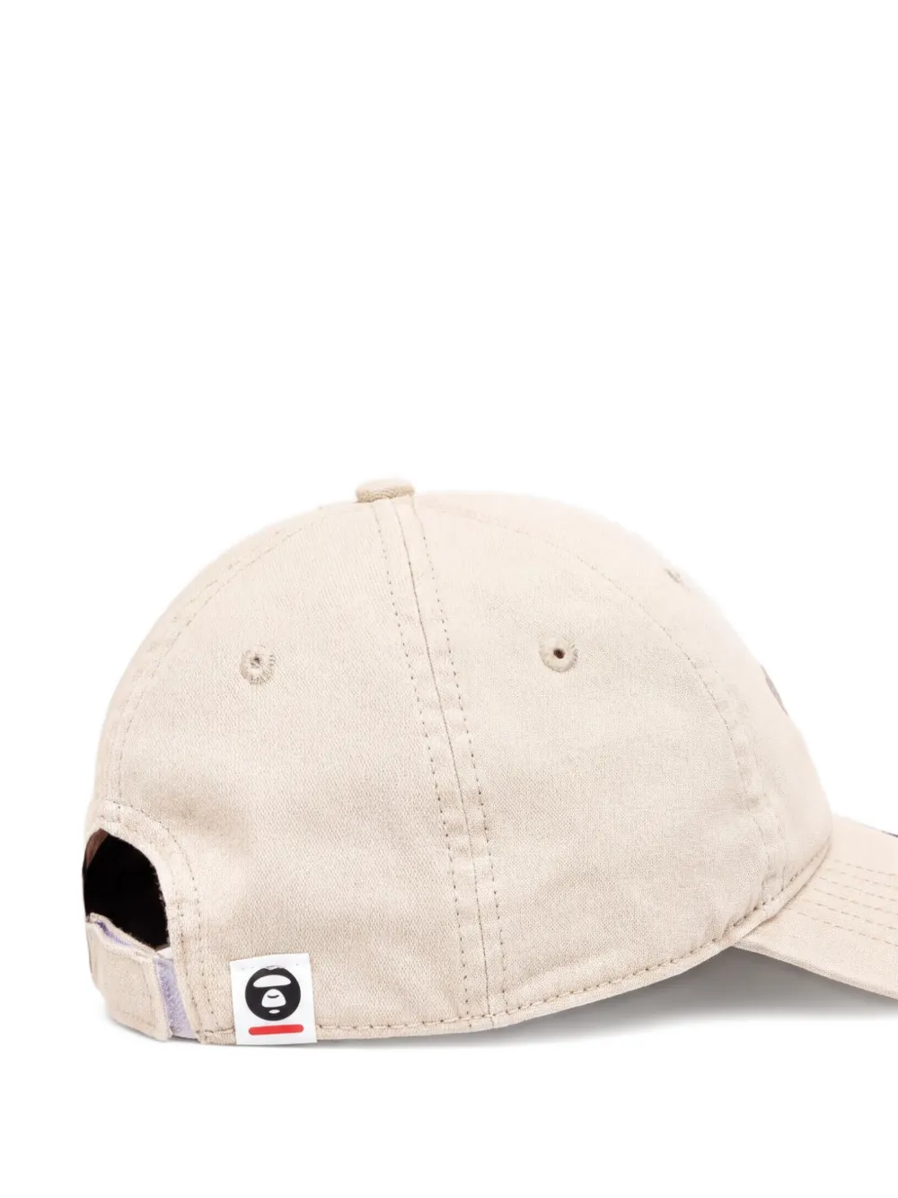 AAPE BY *A BATHING APE Honkbalpet met logodetail Beige