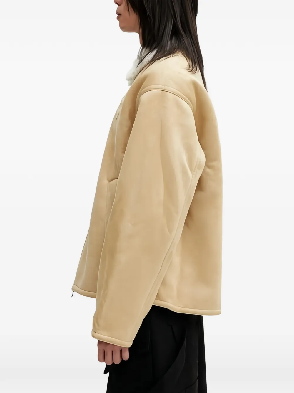 AAPE BY *A BATHING APE Jack met applicatie en kraag Beige