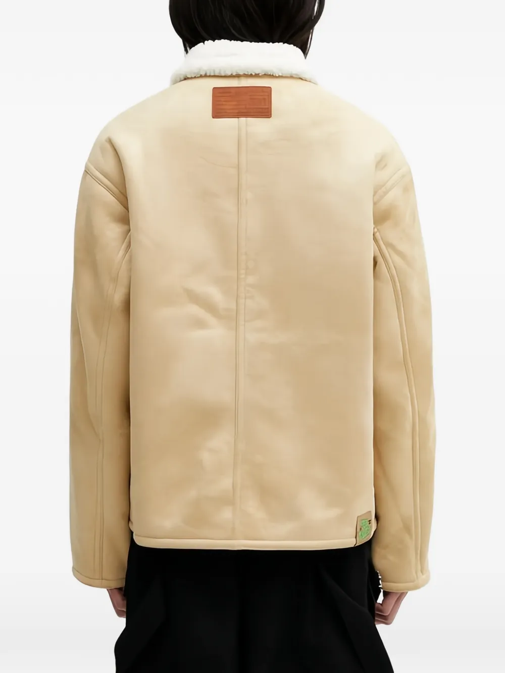 AAPE BY *A BATHING APE Jack met applicatie en kraag Beige