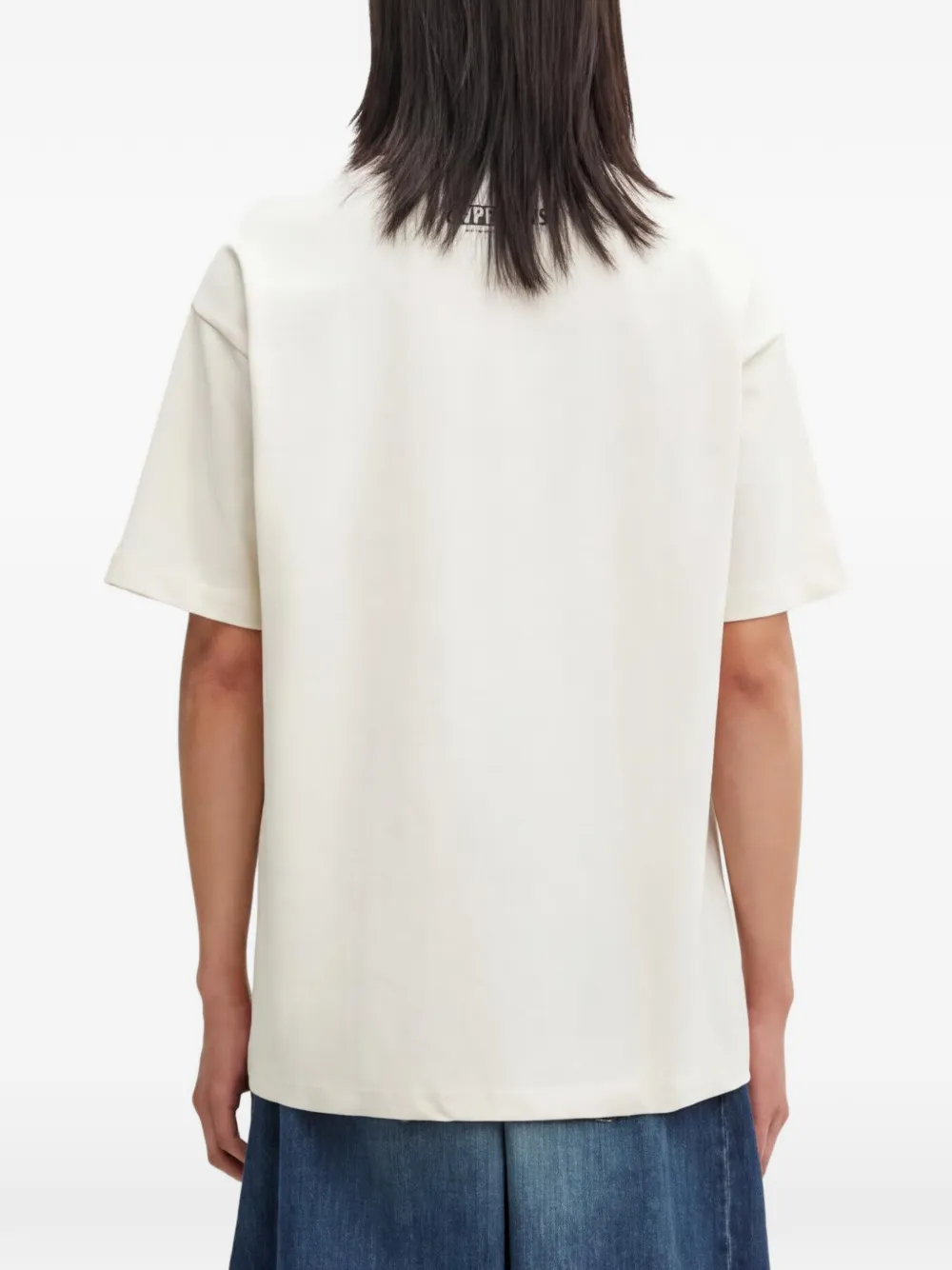 AAPE BY *A BATHING APE T-shirt met logoprint Beige