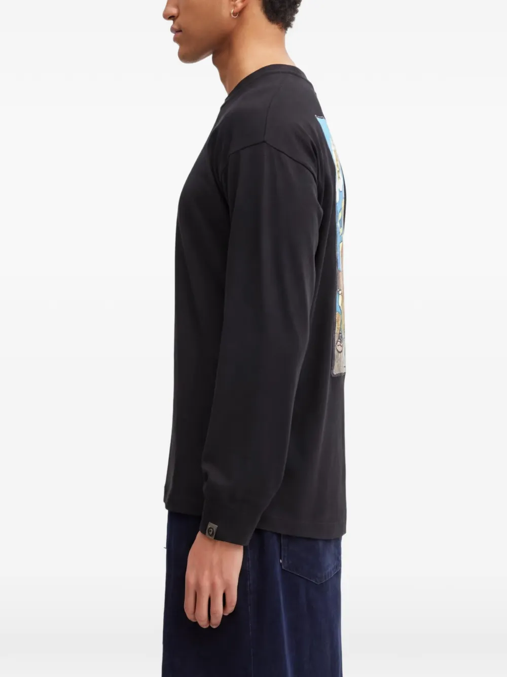 AAPE BY *A BATHING APE T-shirt met logoprint Zwart