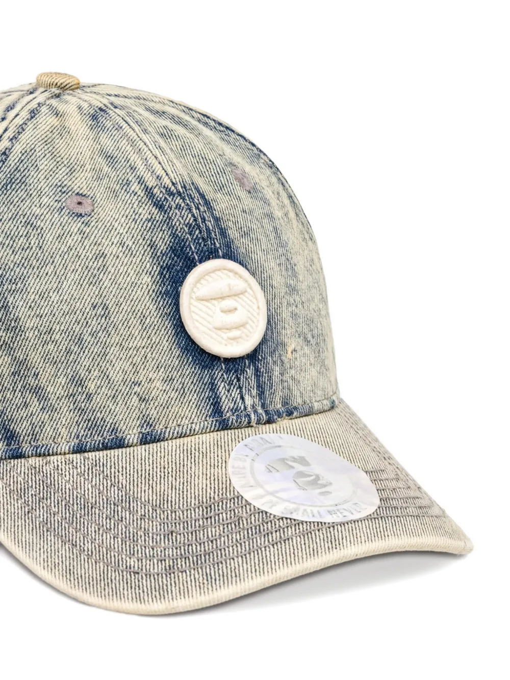  Aape By *a Bathing Ape® Logo-patch Baseball Cap - Azul 