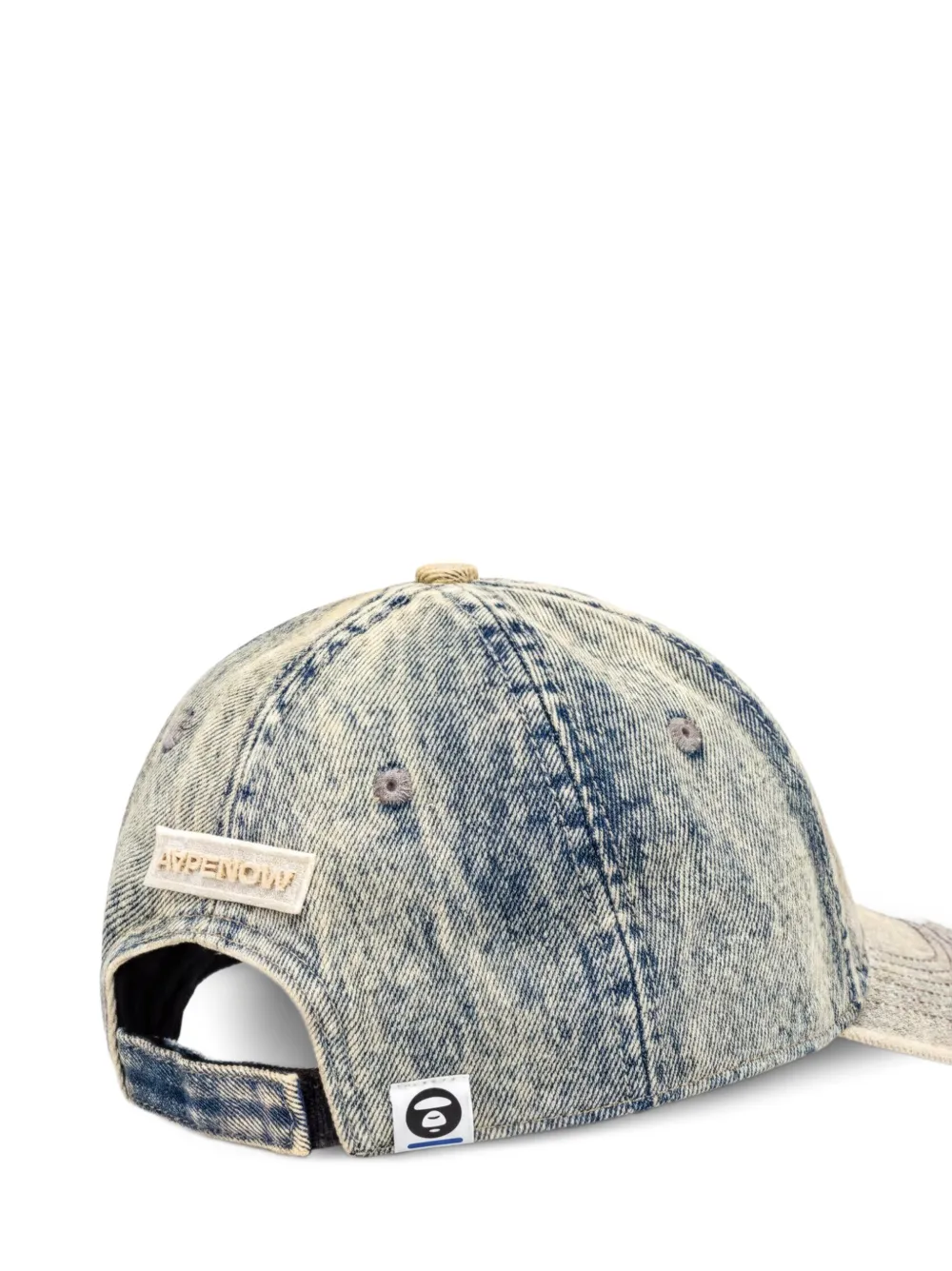  Aape By *a Bathing Ape® Logo-patch Baseball Cap - Azul 