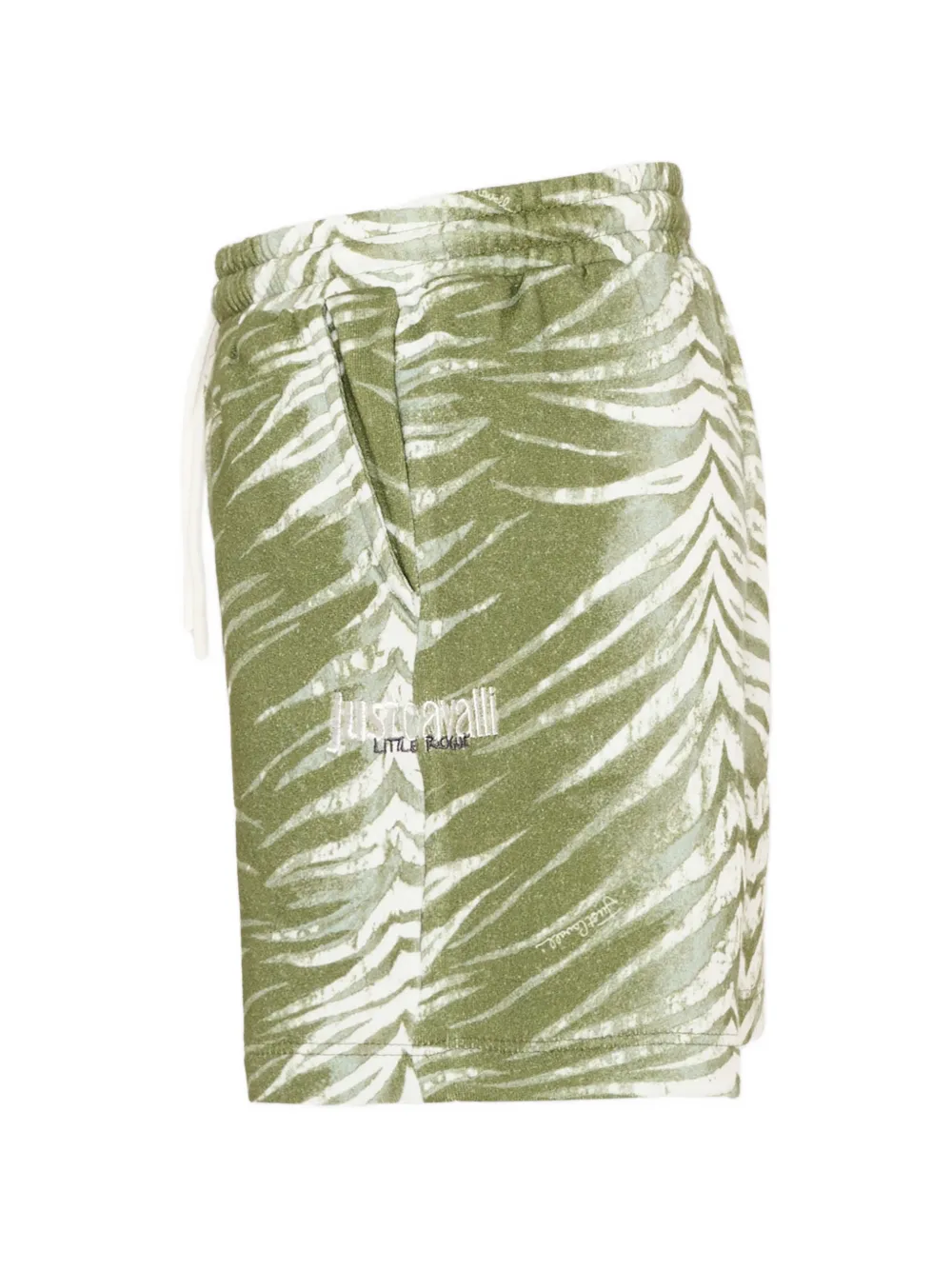 Just Cavalli Kids Shorts met zebraprint Groen