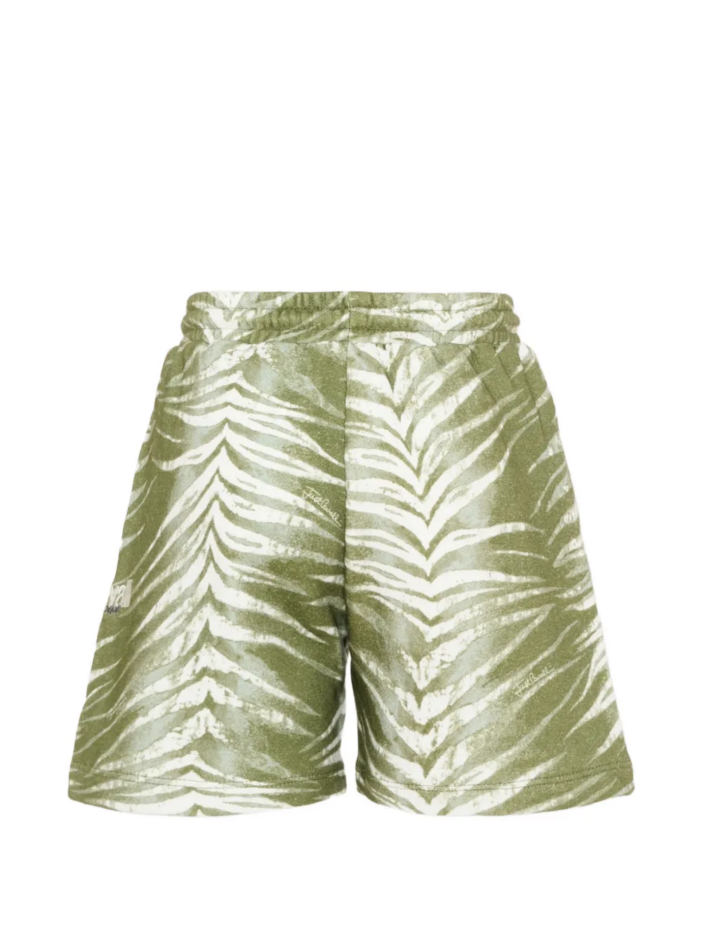 Just Cavalli Kids Shorts met zebraprint Groen