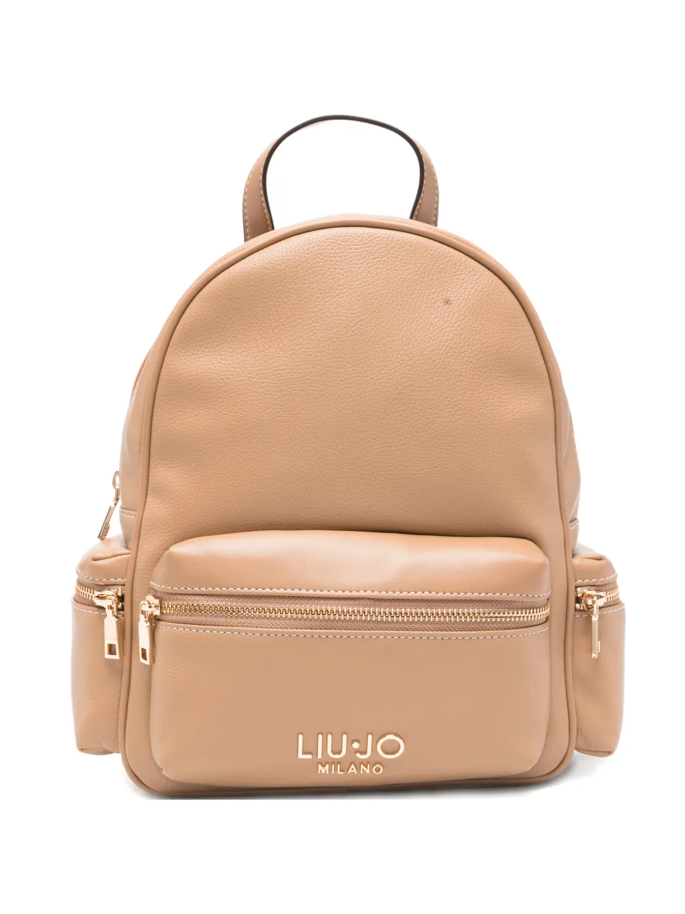 LIU JO zip leather backpack - Toni neutri