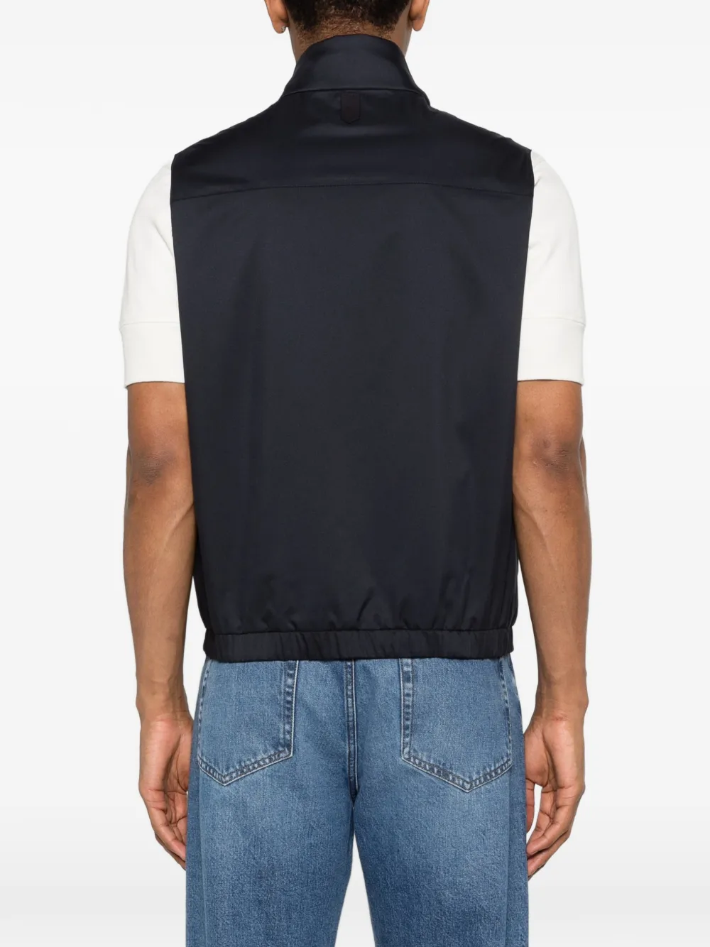 Canali Bodywarmer met rits Blauw
