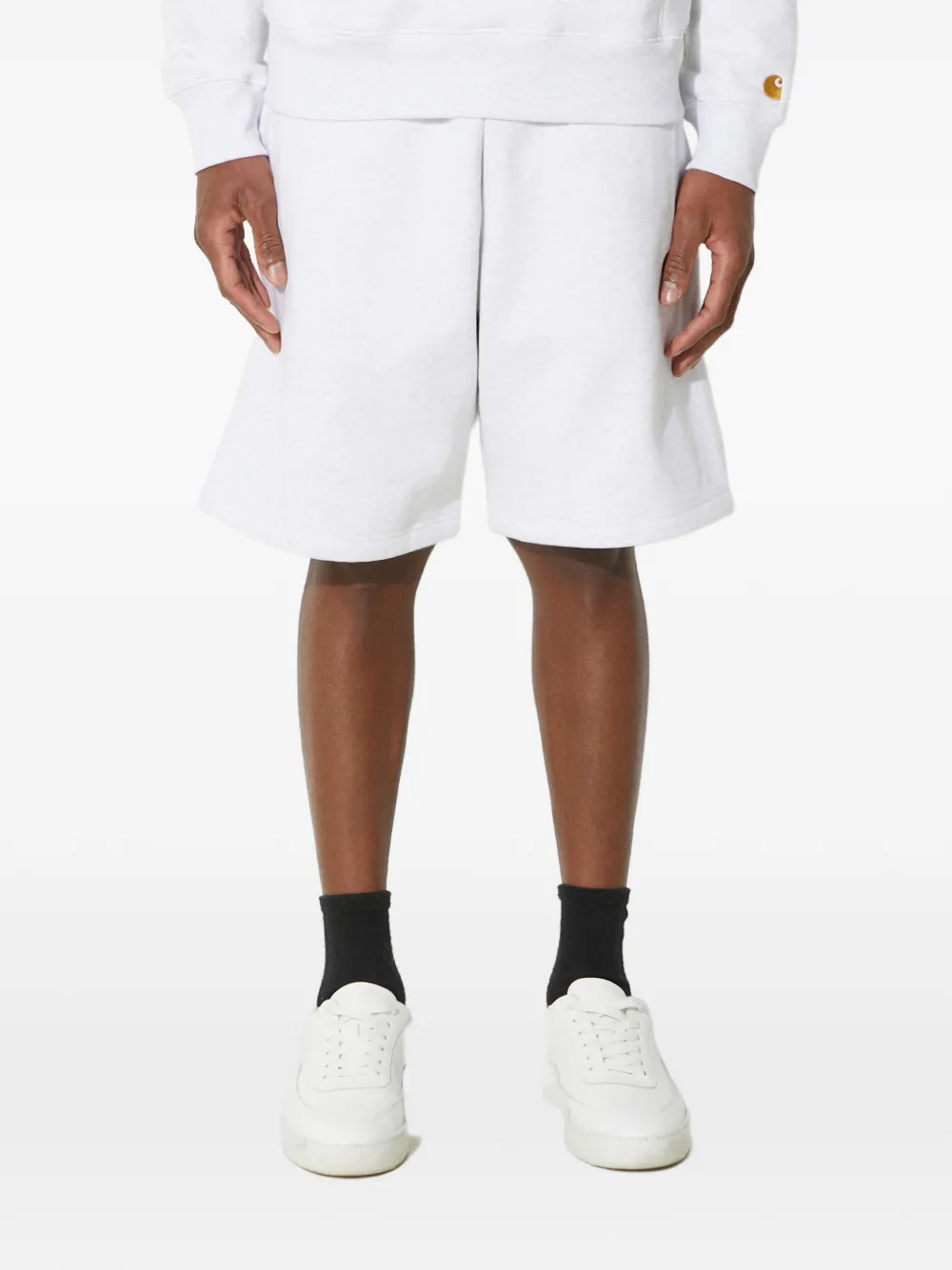 Carhartt WIP Shorts sportivi con logo - Grigio
