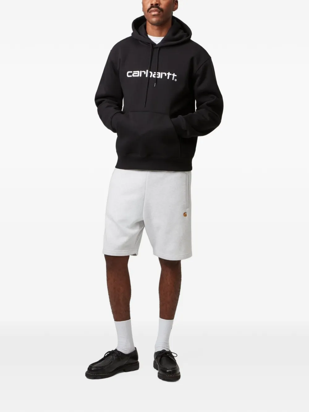 Carhartt WIP Trainingsshorts met logodetail Grijs