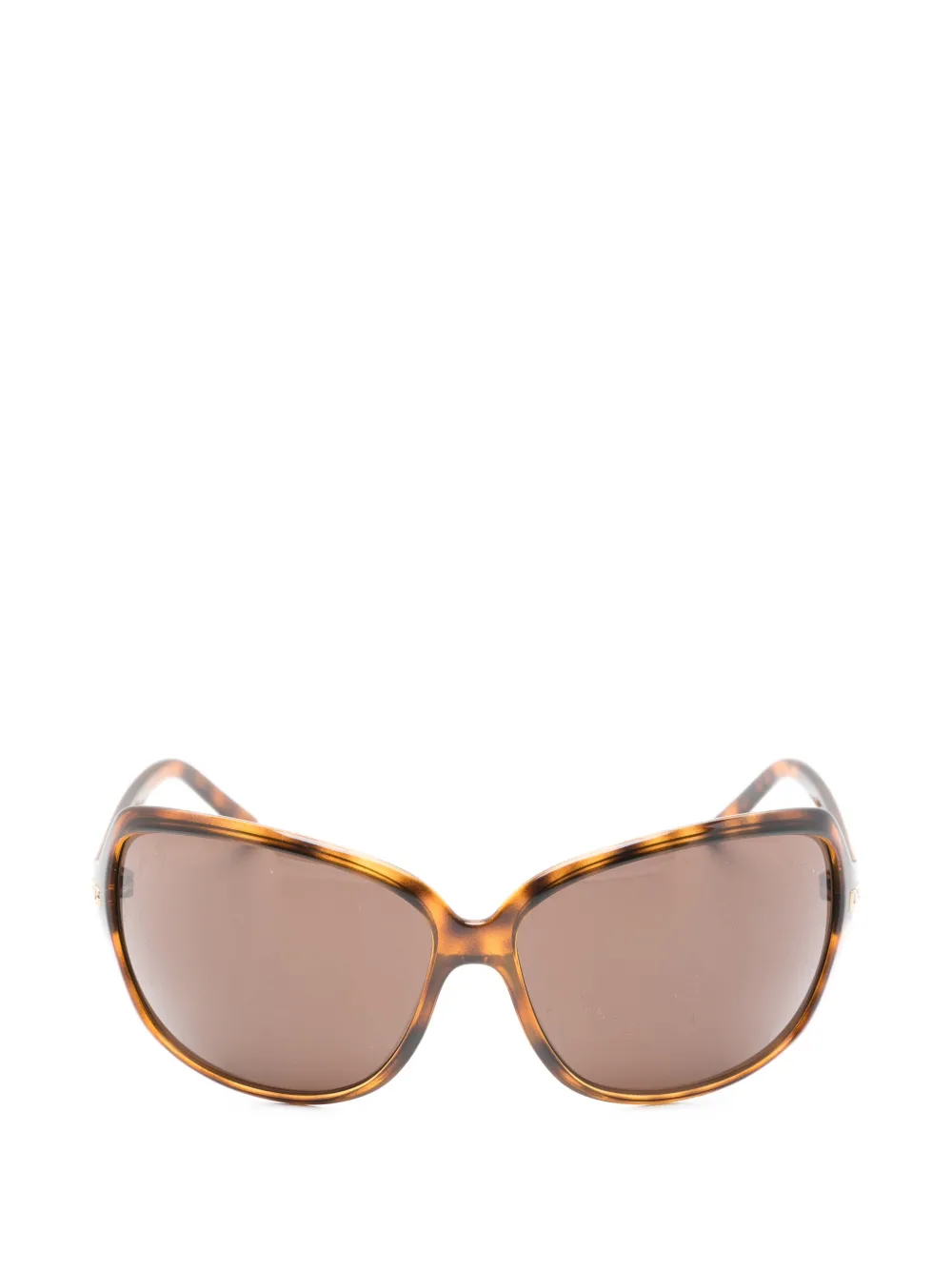 Dolce & Gabbana Pre-Owned Occhiali da sole geometrici anni 2000 - Marrone