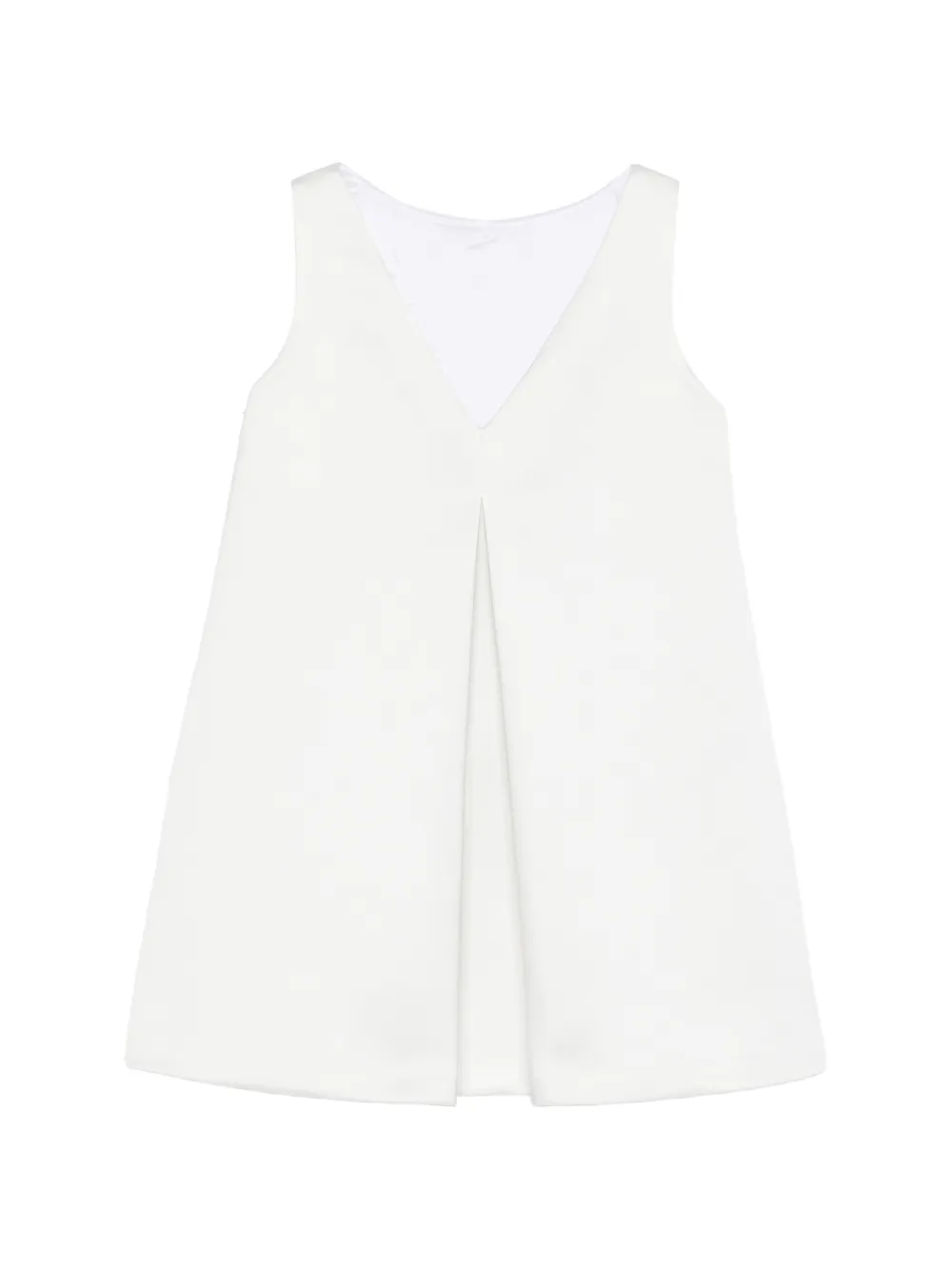 Elisabetta Franchi La Mia Bambina Mouwloze jurk Wit