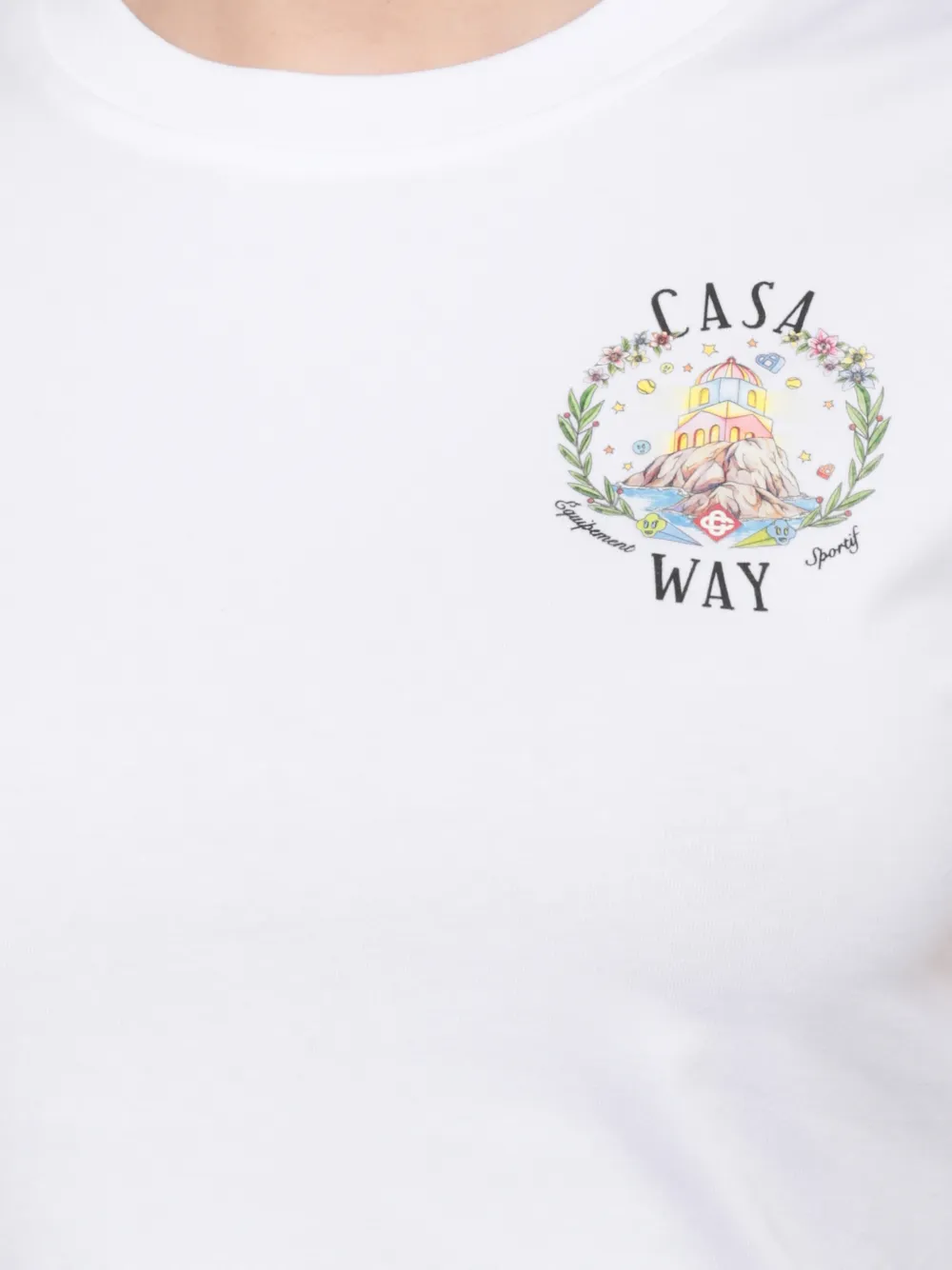 Casablanca Casa Way T-shirt met korte mouwen Wit