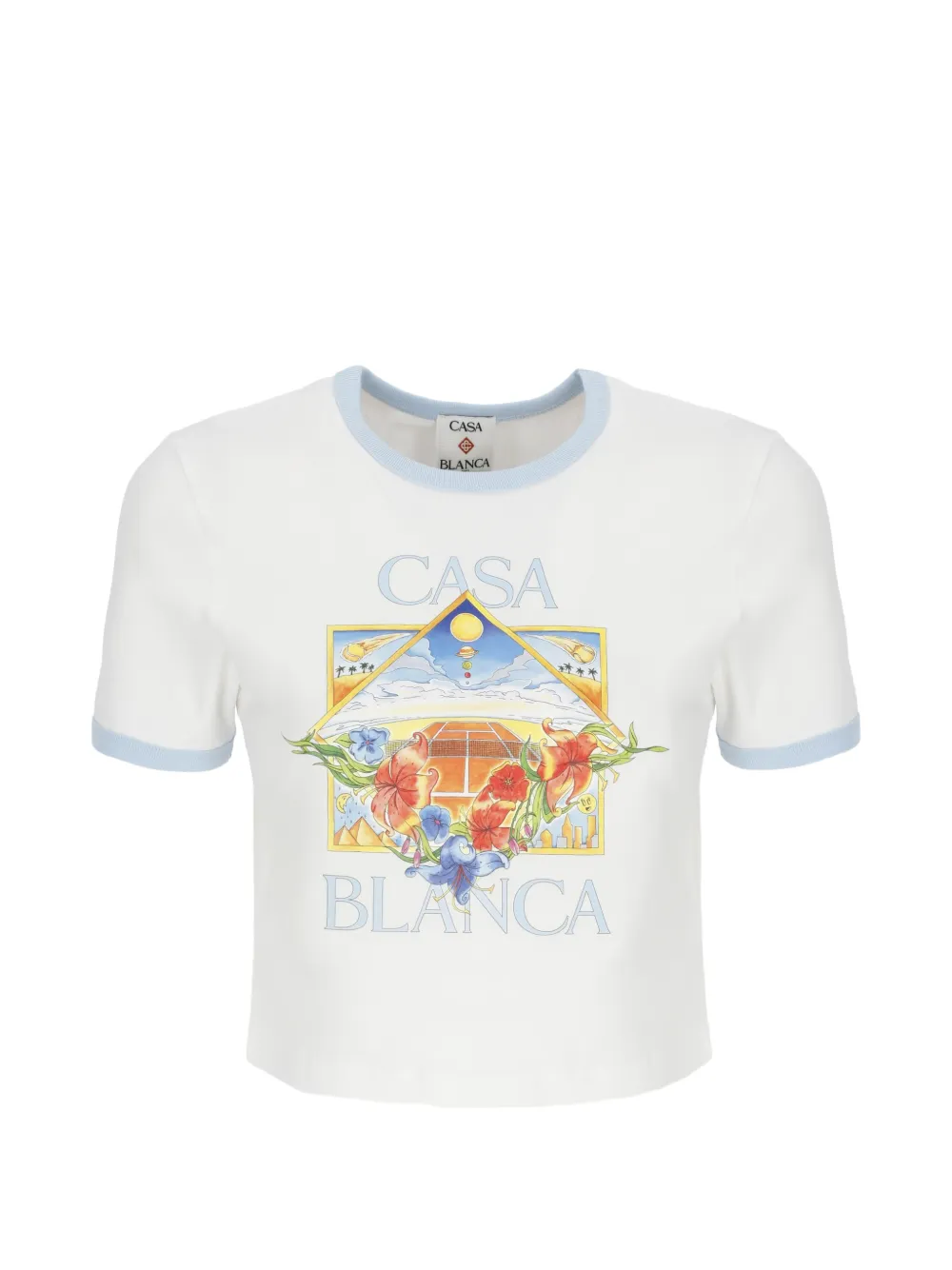 Casablanca graphic-print T-shirt - Bianco