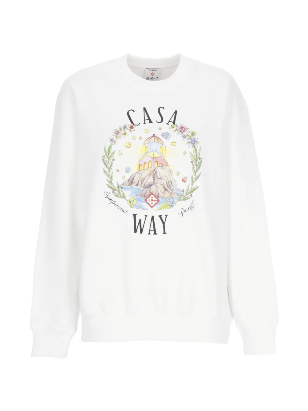 Casablanca graphic-print sweatshirt - White