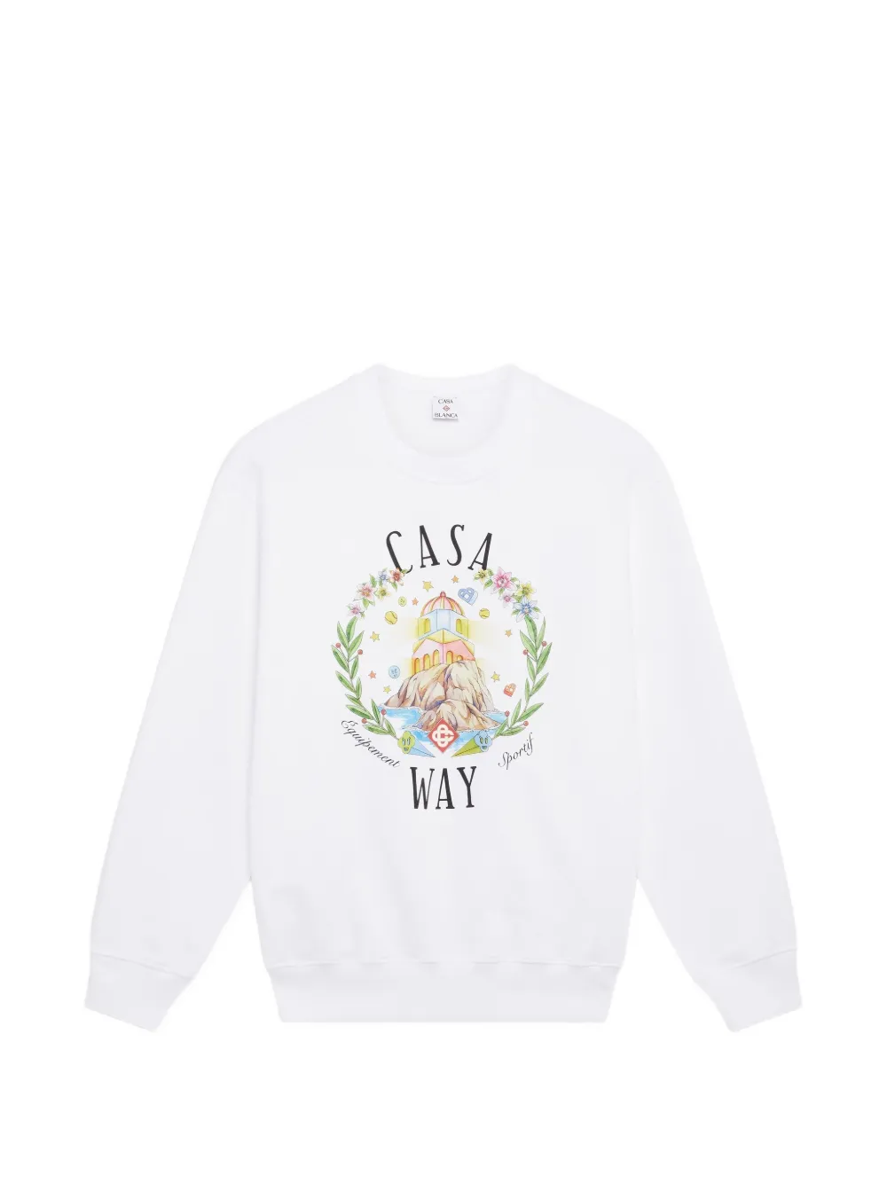 Casablanca Sweater met grafische print Wit