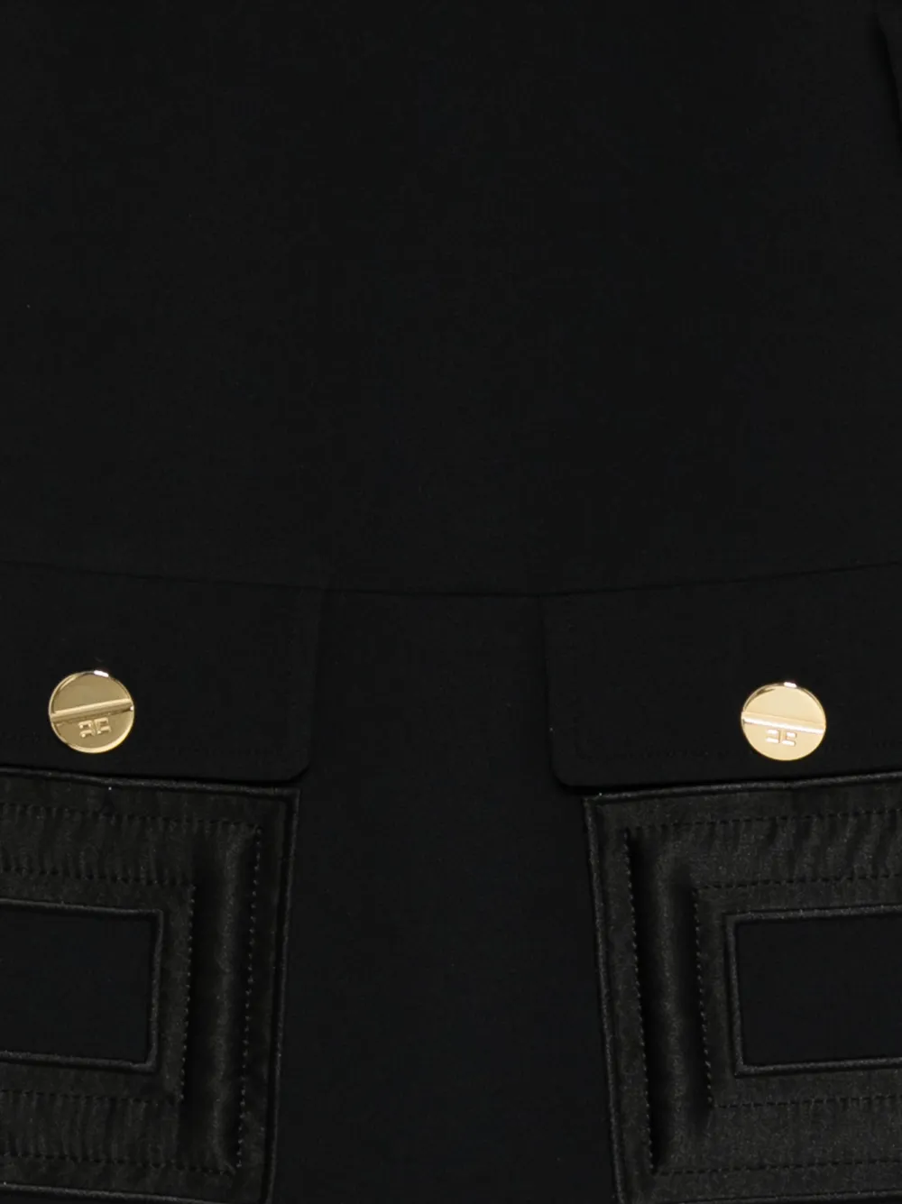 Elisabetta Franchi La Mia Bambina Jurk met klepzak Zwart