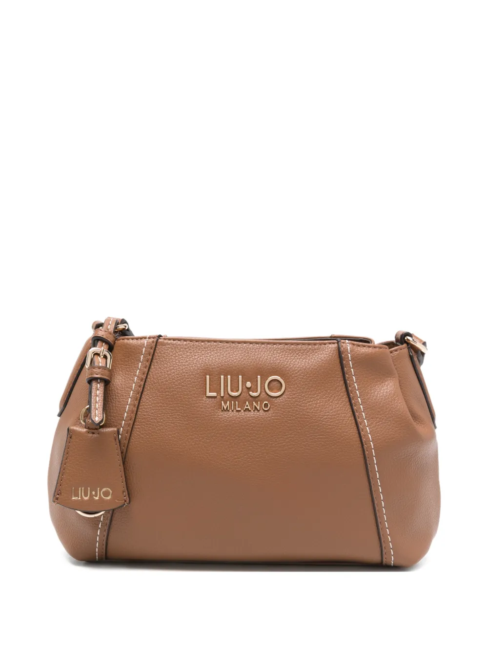 LIU JO medium logo-lettering cross body bag - Marrone
