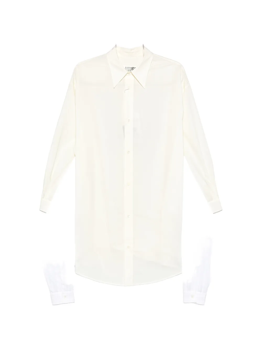 MM6 Maison Margiela panelled shirt - Neutrals