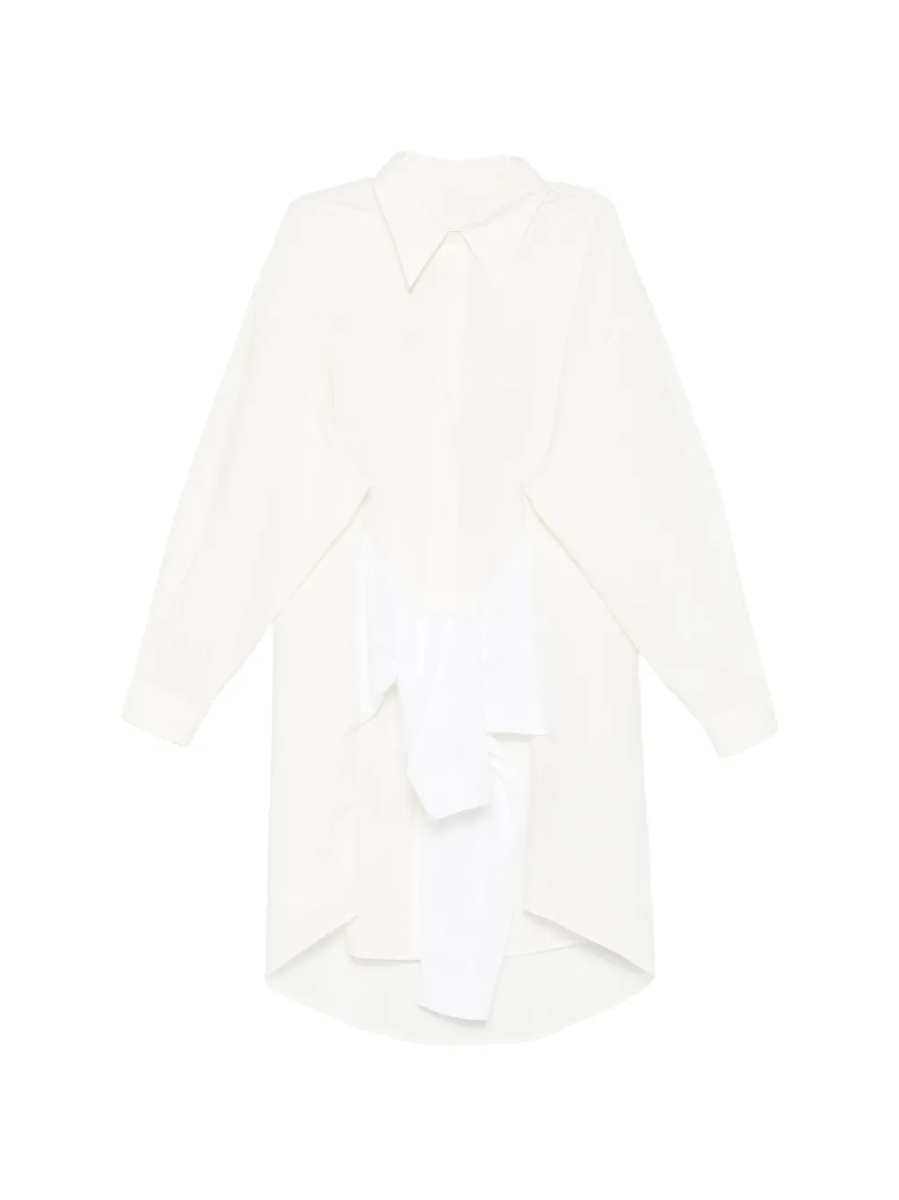 MM6 Maison Margiela panelled shirt - Nude